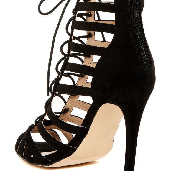 Catherine Malandrino Hancie Lace-up Heels - Picture 3 of 7